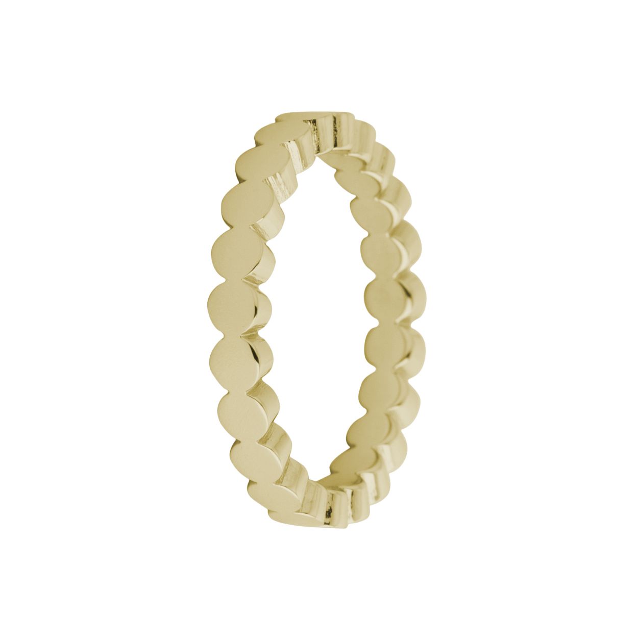 Melano friends sarah wave ring - goudkleurig - dames - maat 50