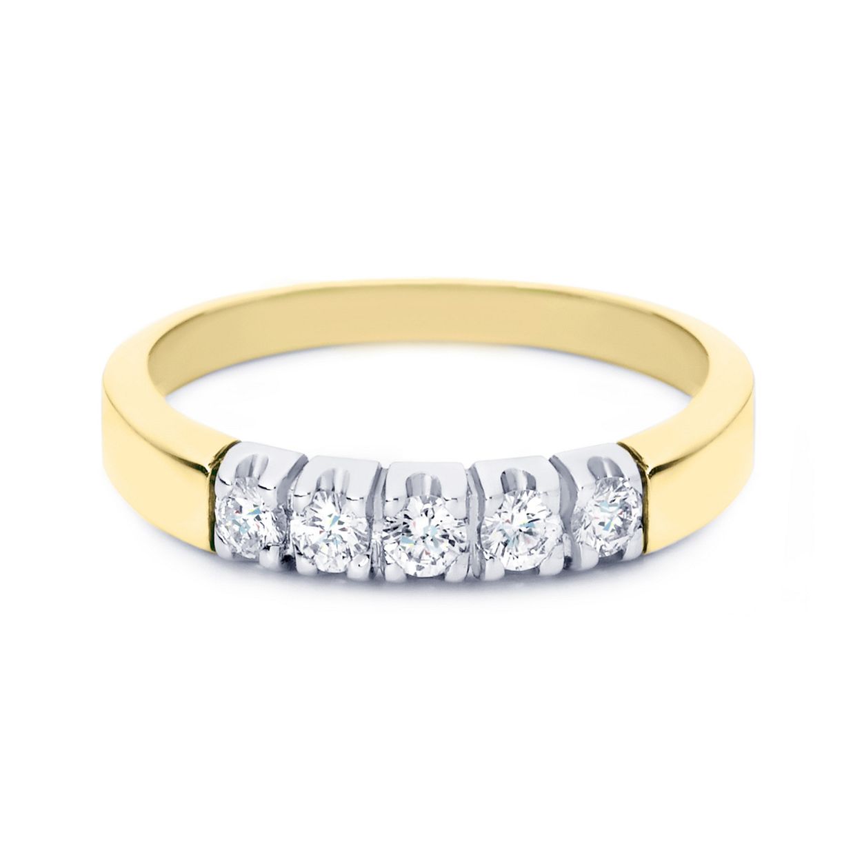 R&C ring briljant goud 1705 3x0.05ct pw YD4805 RIN1705-3PW005