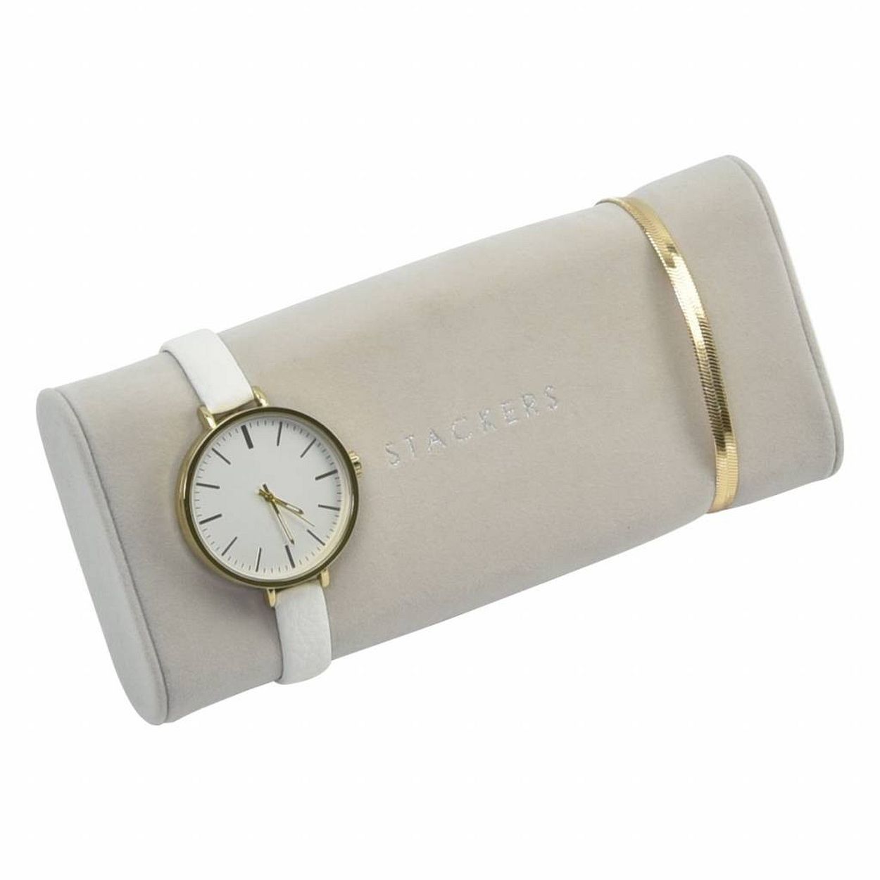 Gebruik deze rol voor in je stackerbox om een armband of horloge op te klemmen