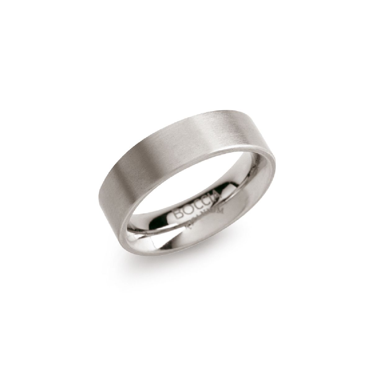 Dit is een ring van het merk Boccia Titanium