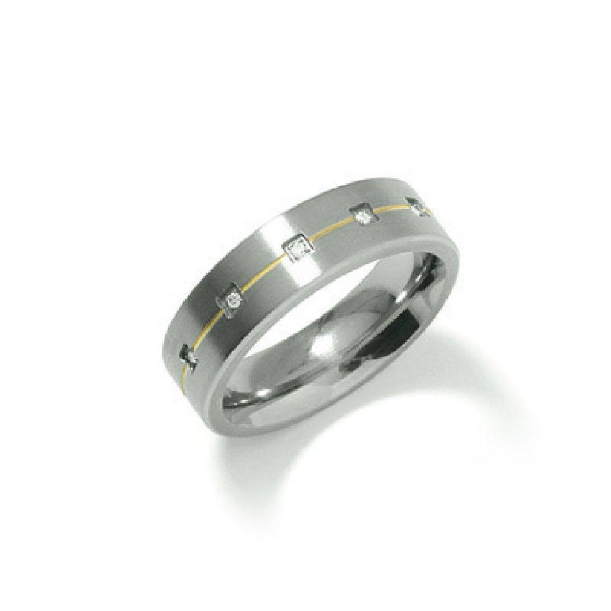 Dit is een ring van het merk Boccia Titanium