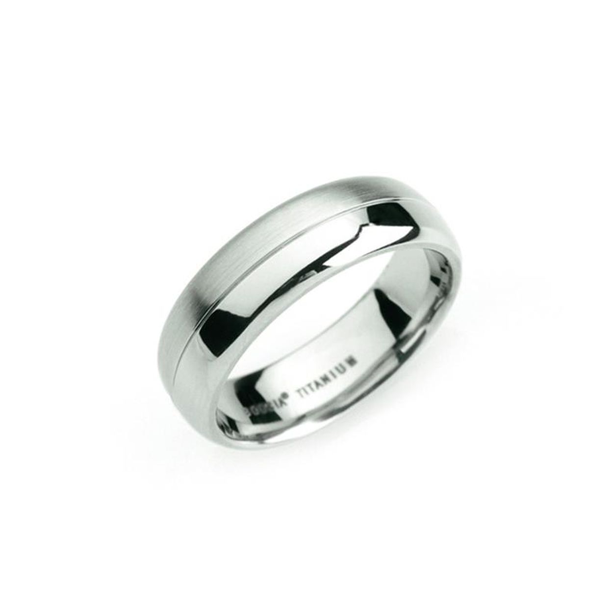 titanium ring mat en glans
