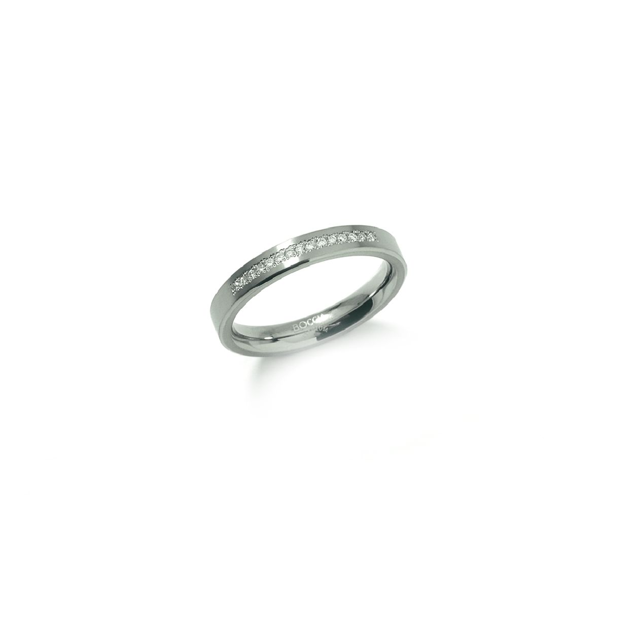 Dit is een ring van het merk Boccia Titanium