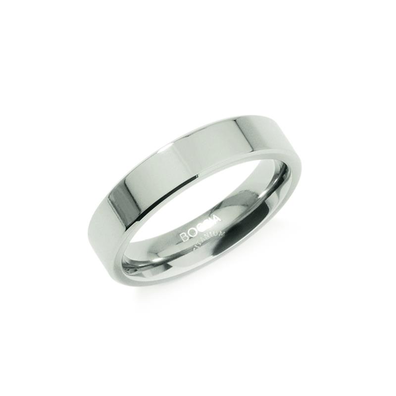 Dit is een ring van het merk Boccia Titanium