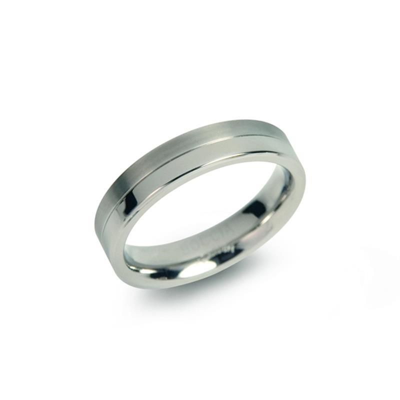 Dit is een ring van het merk Boccia Titanium