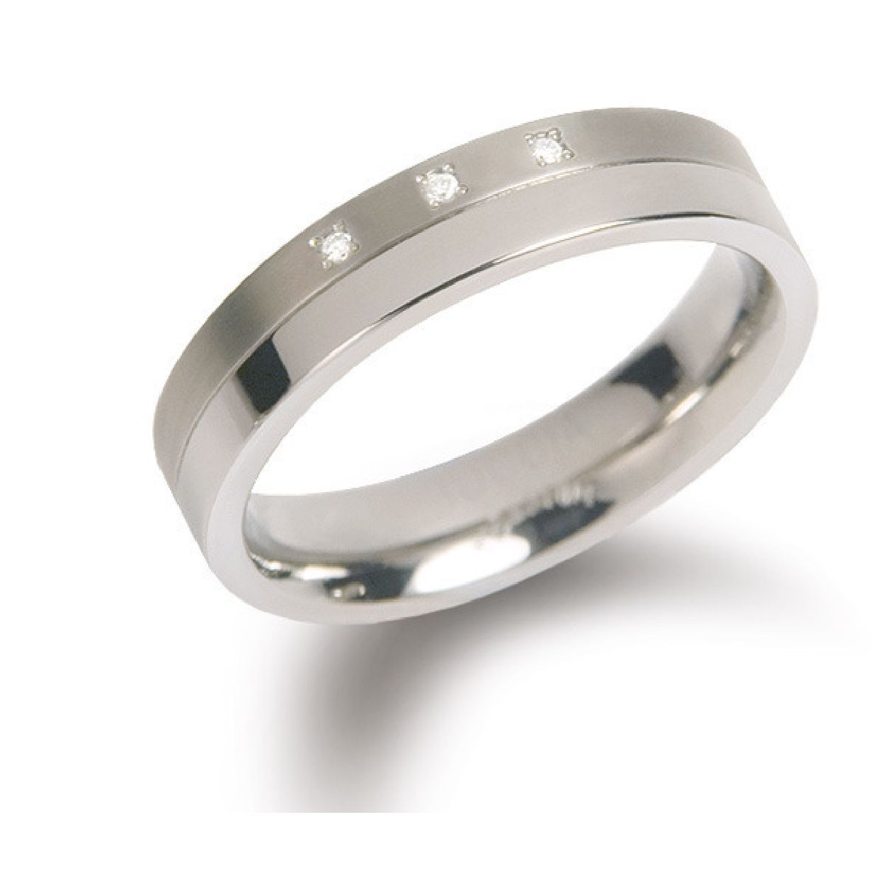 Dit is een ring van het merk Boccia Titanium