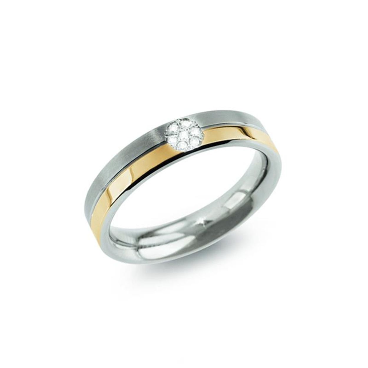 Boccia ring met briljant 7 / 0.035