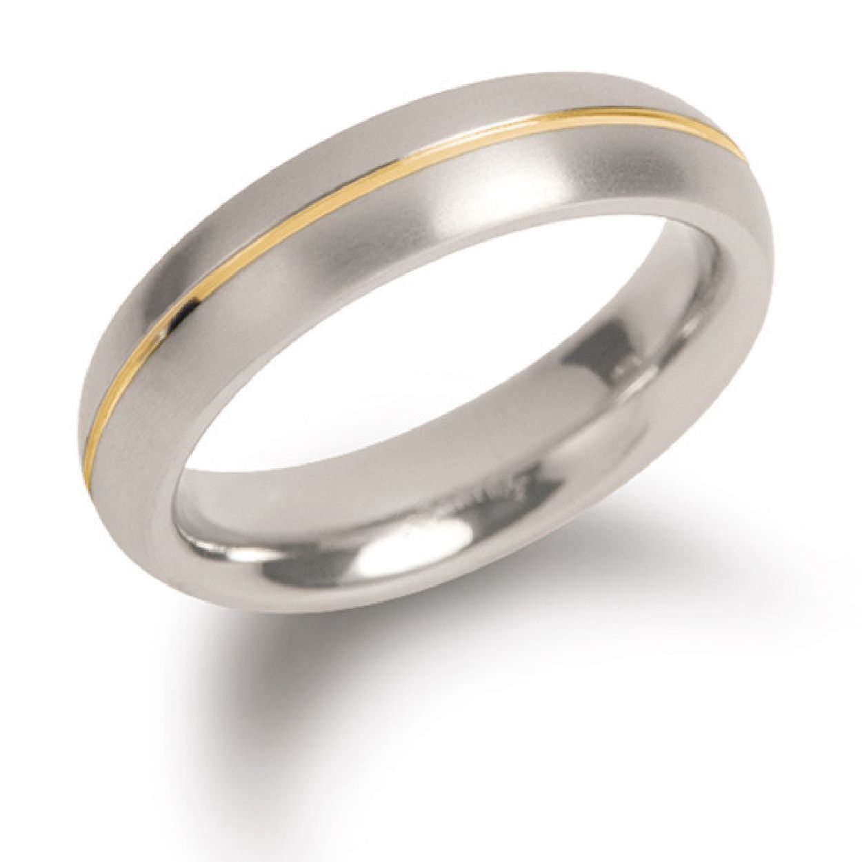 Dit is een ring van het merk Boccia Titanium