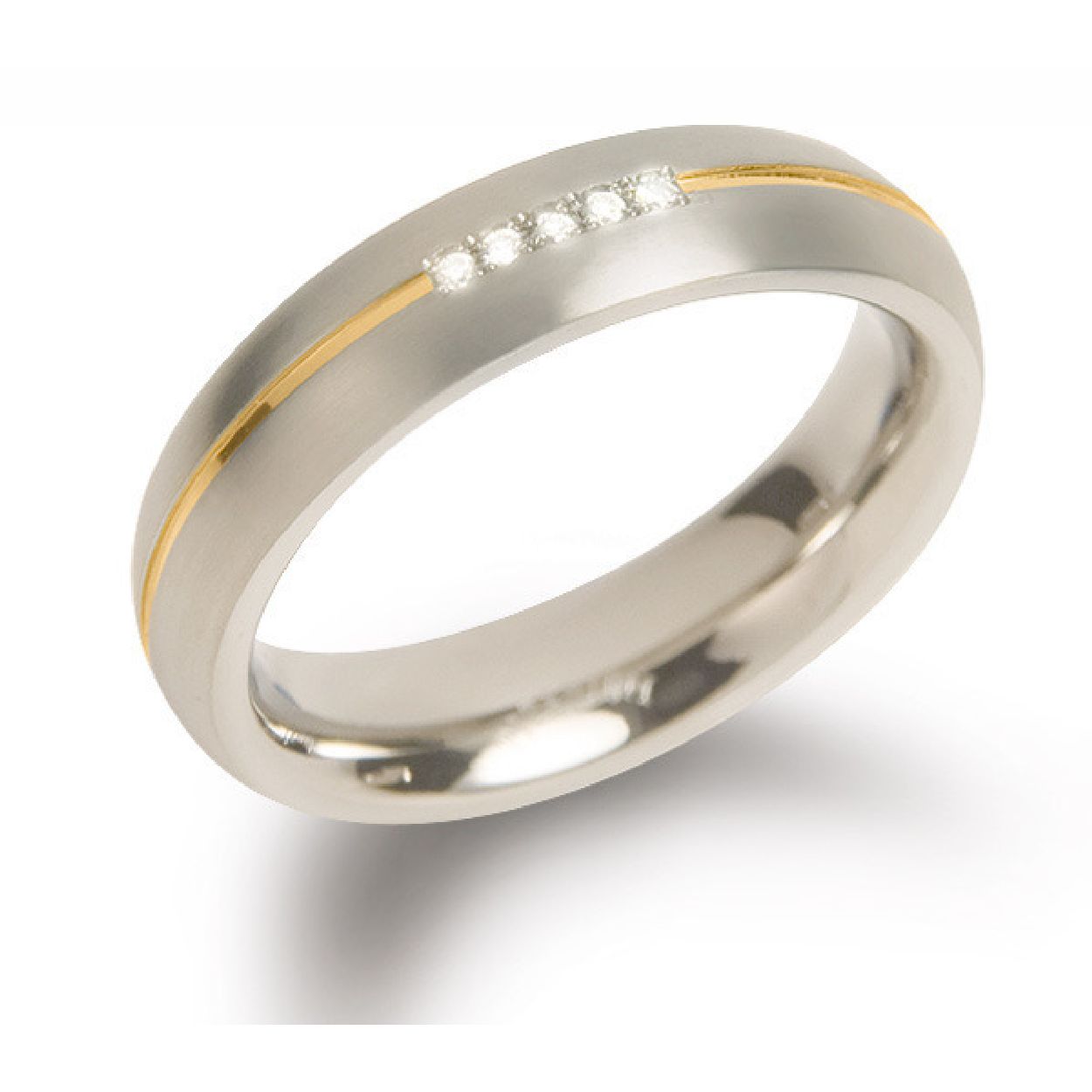 Dit is een ring van het merk Boccia Titanium