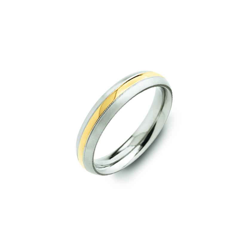 Dit is een ring van het merk Boccia Titanium