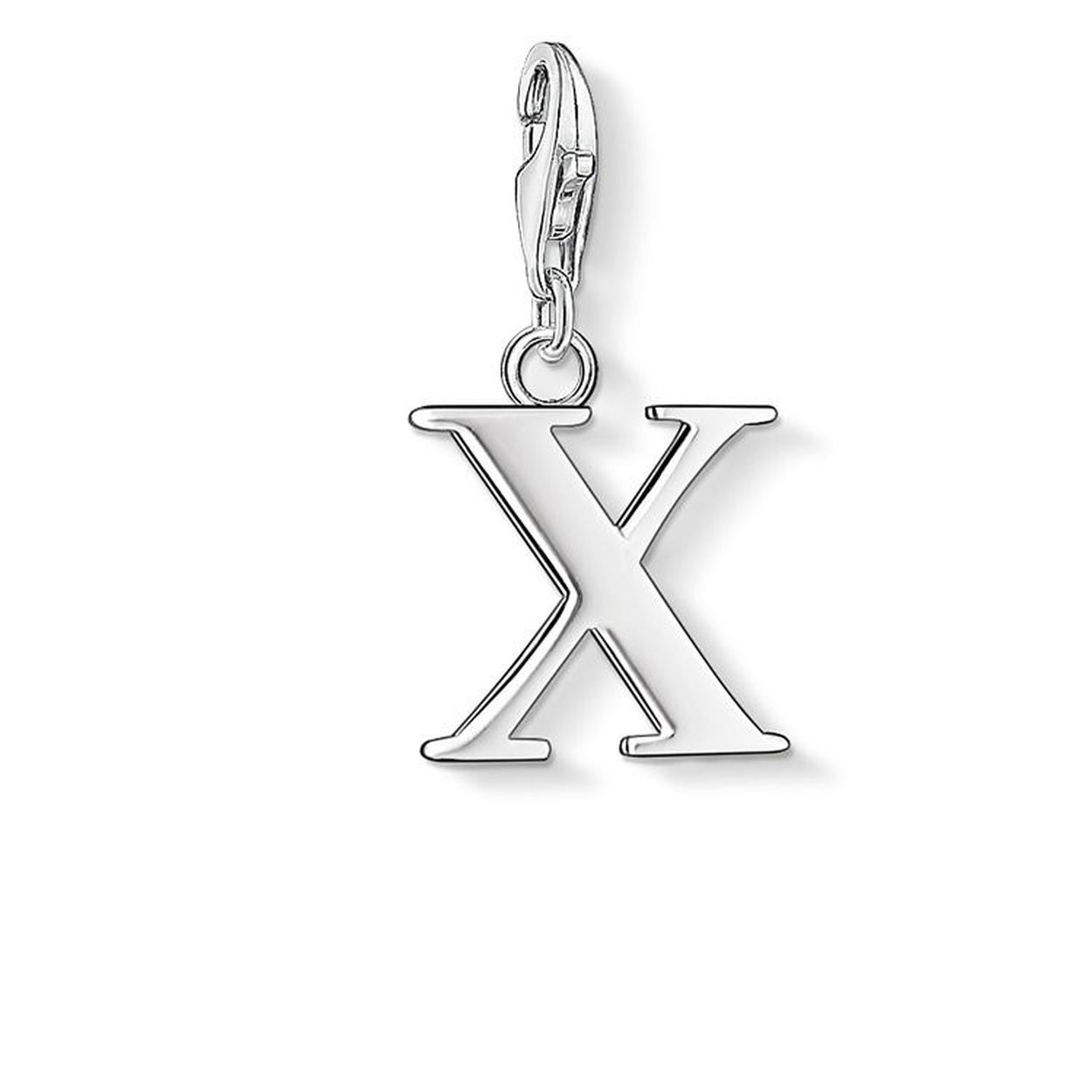Zilvere bedel letter X