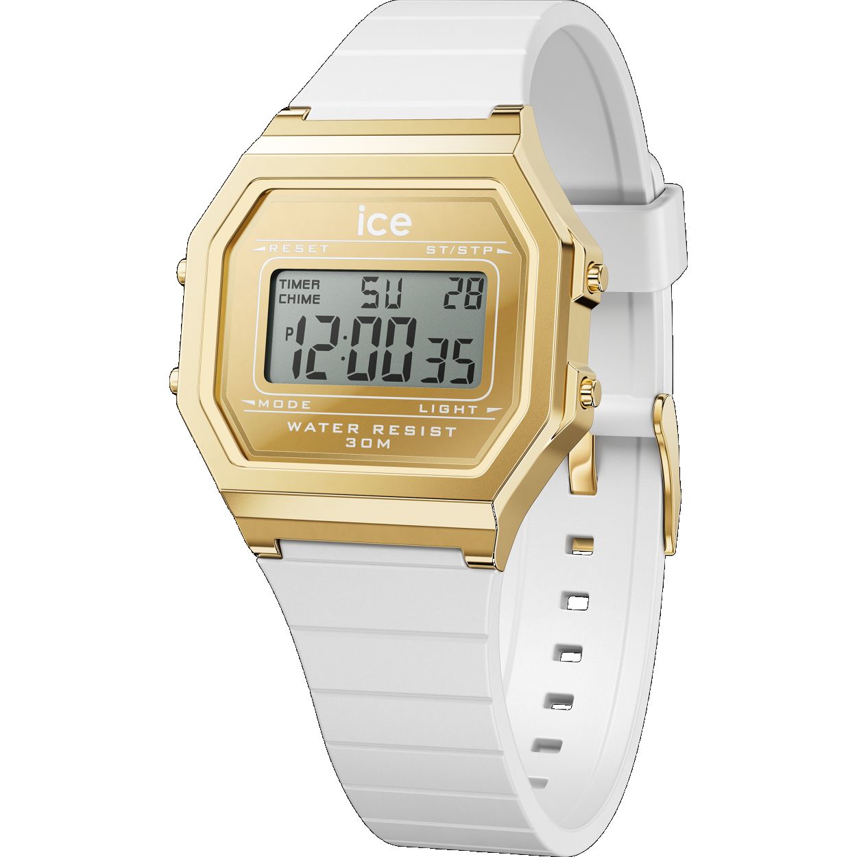 Dit is een horloge van het merk Ice-Watch. De bandkleur van dit horloge is wit.