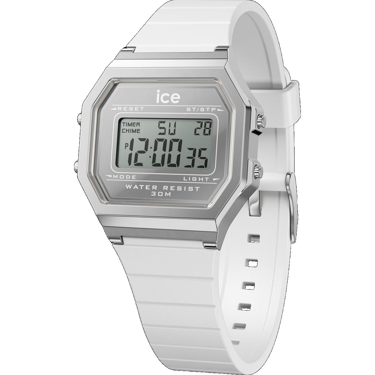 Dit is een horloge van het merk Ice-Watch. De bandkleur van dit horloge is wit.