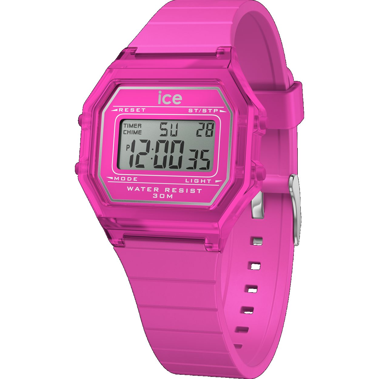 Dit is een horloge van het merk Ice-Watch. De bandkleur van dit horloge is roze.