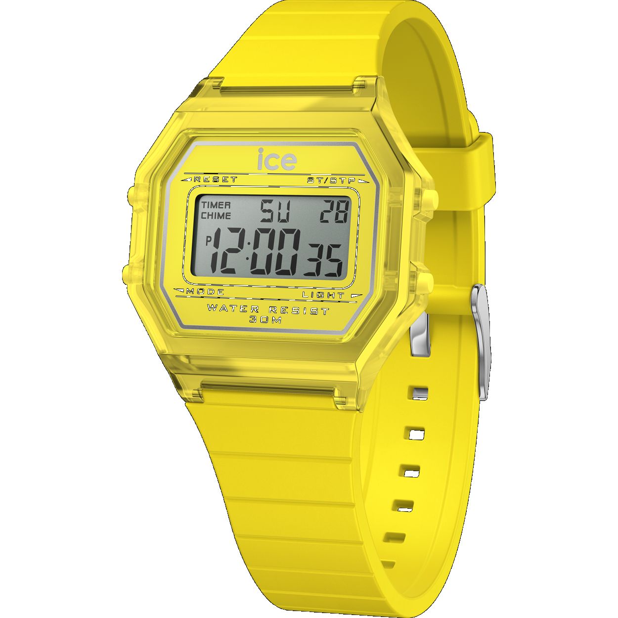 Dit is een horloge van het merk Ice-Watch. De bandkleur van dit horloge is geel.