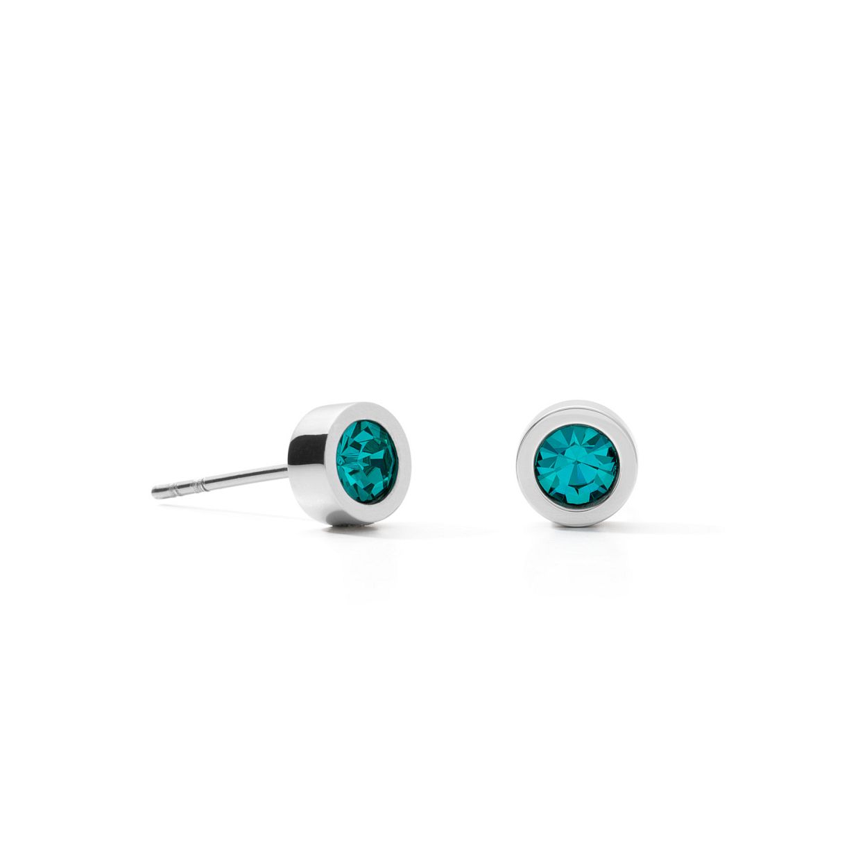 Dit zijn prachtige oorringen van het merk Coeur de Lion. De kleuren van dit sieraad zijn turquoise groen - zilver.