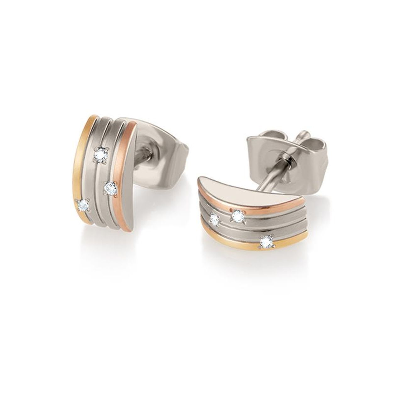 Boccia Titanium Oorstekers Diamant 05006-03