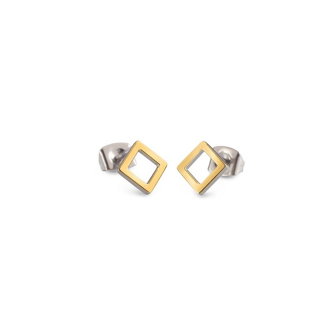 OORSTEKERS - TITANIUM - GOUDKLEURIG