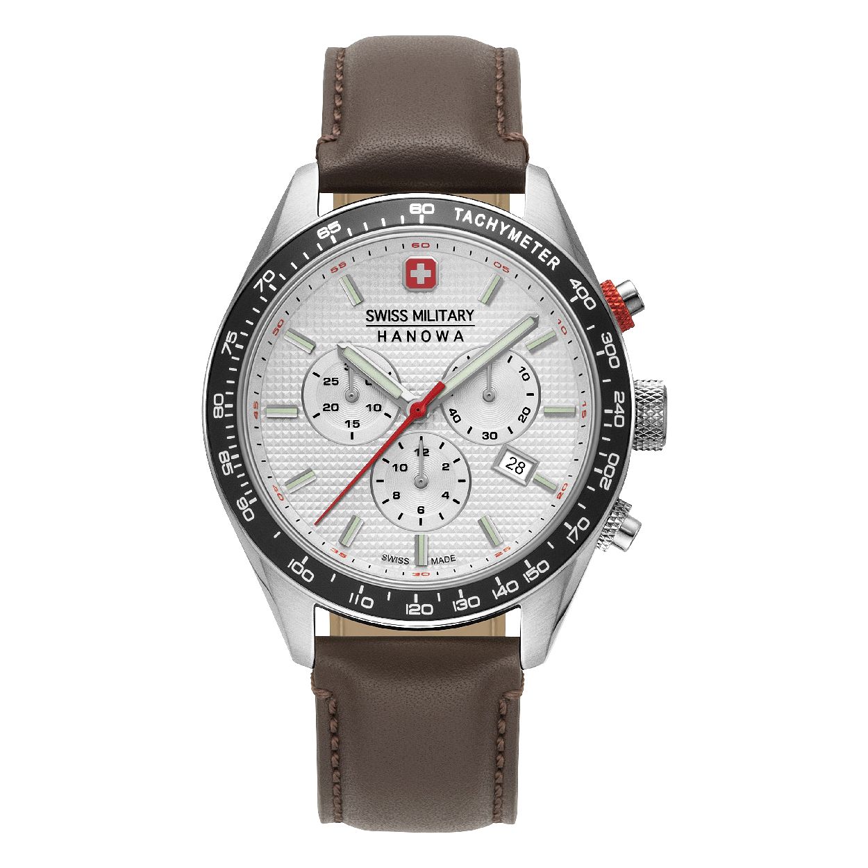 Dit is een prachtig horloge van het merk Swiss Military Hanowa. De kast is gemaakt van edelstaal. Dit is een quartz horloge.
