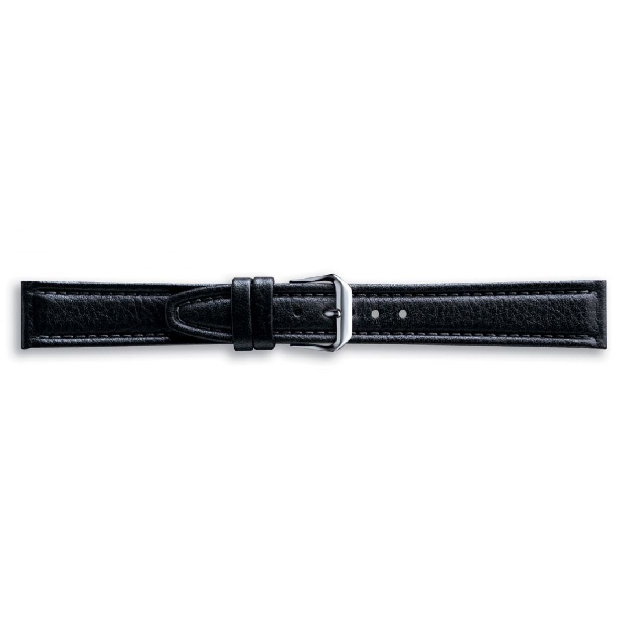 Een mooie horlogeband van het merk Condor gemaakt van leer. De kleur van deze horlogeband is zwart. De breedte is 22mm.