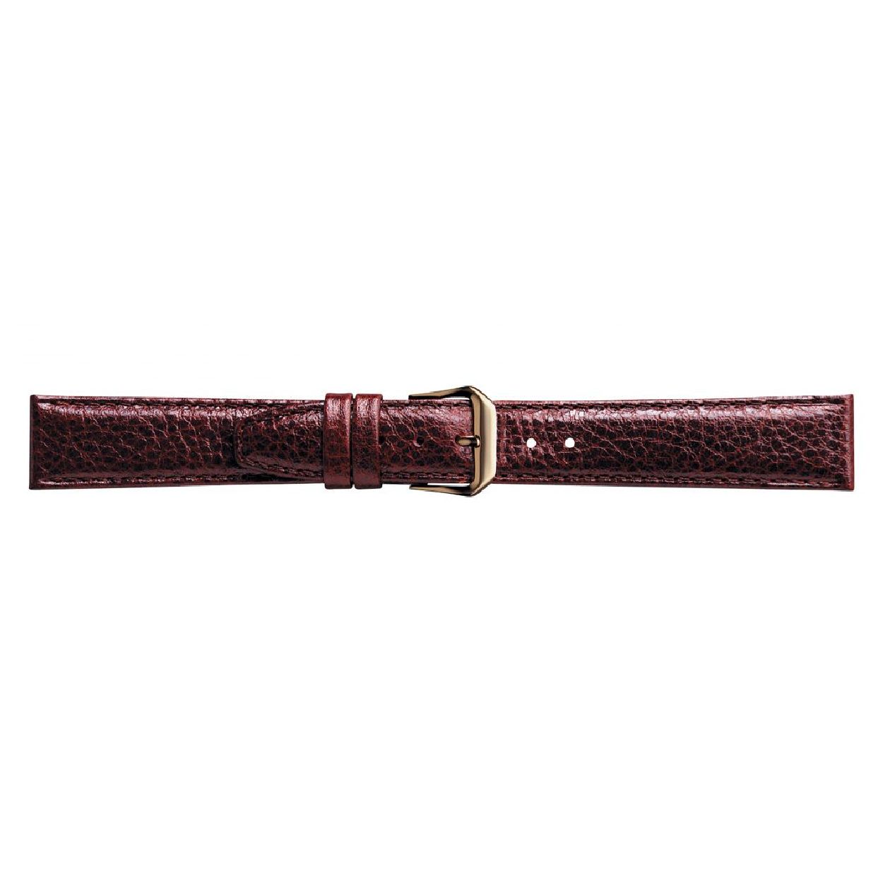 Een mooie horlogeband van het merk Condor gemaakt van leer. De kleur van deze horlogeband is bruin. De breedte is 16mm.