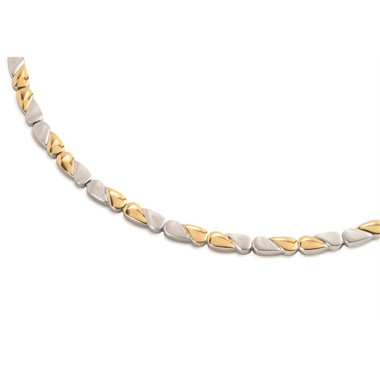 Boccia Titanium 08013-02
Deze gematteerde ketting van Boccia Titanium heeft glanzende en goudkleurige accenten. De ketting is 45cm lang.