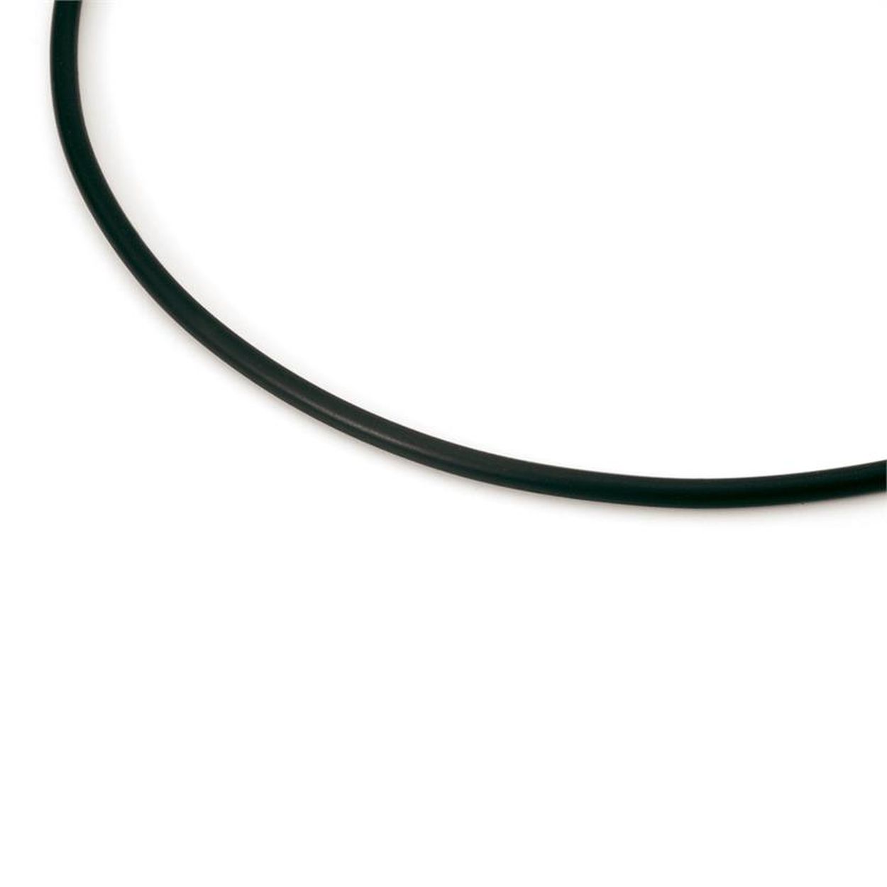 Rubber collier met titanium bajonetsluiting 45cm 3mm