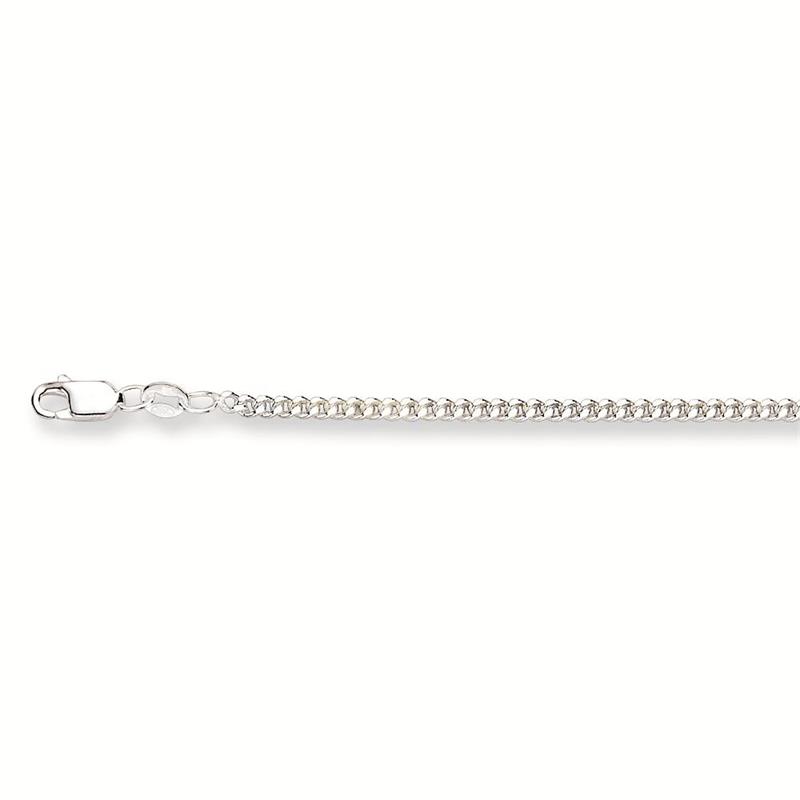 Zilver gourmet collier 45 cm - 2.5 mm