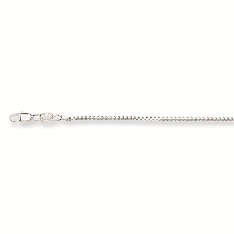 Zilveren lengtecollier in venetiaan schakel