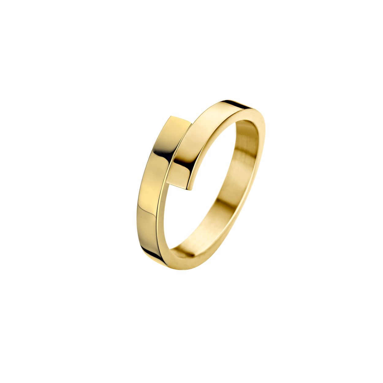 Ring verspr 3mm.vierkant.geel