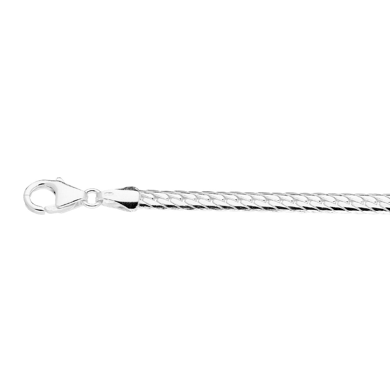 Zilveren collier 50cm