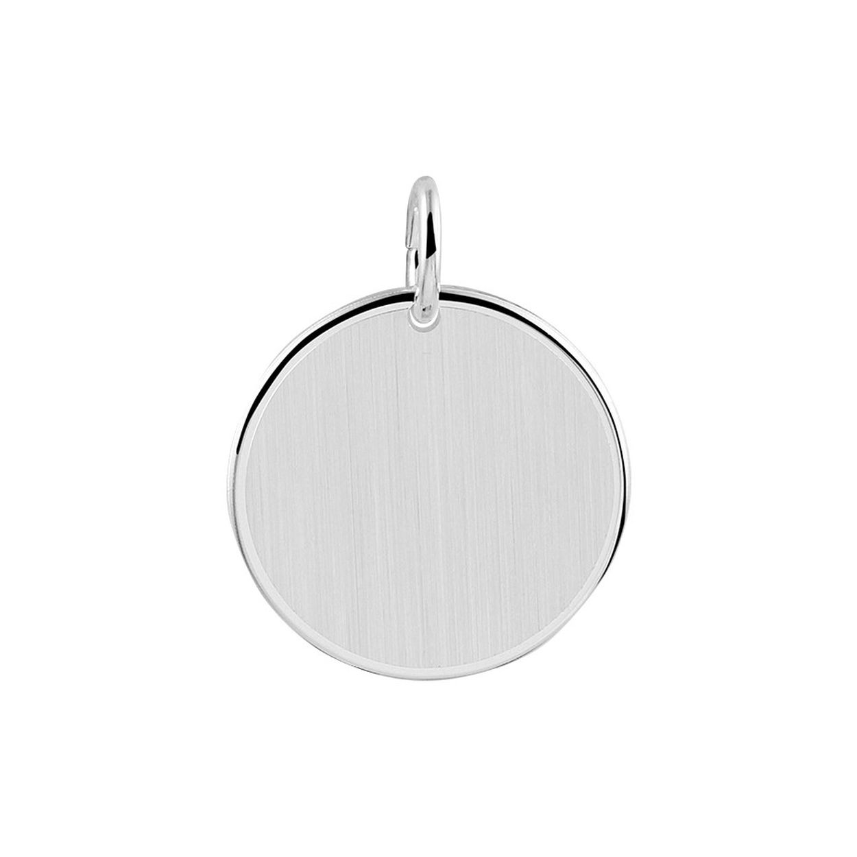 Zilveren graveerhanger. De hanger heeft een dikte van 0.9mm.