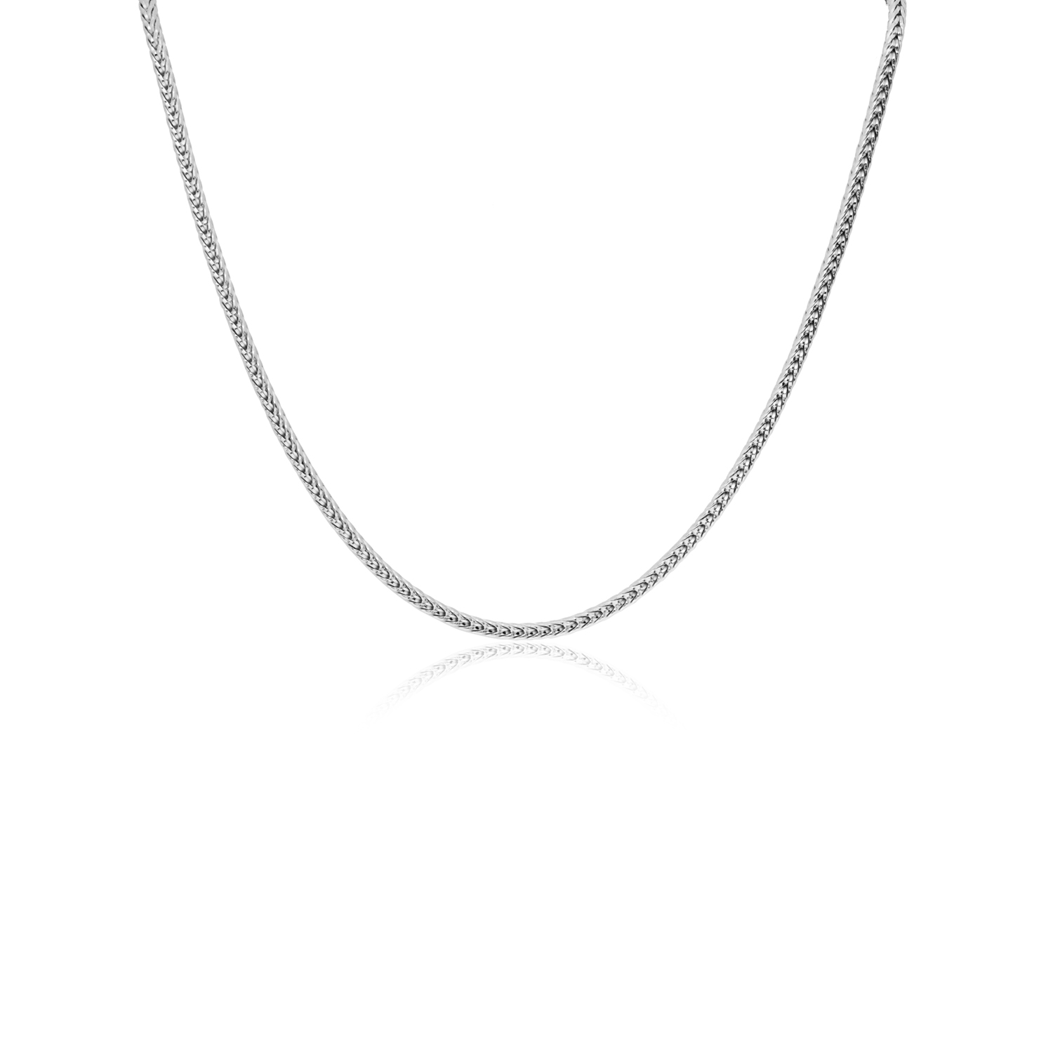 Zilver Gerhodineerd Vossestaart Collier
