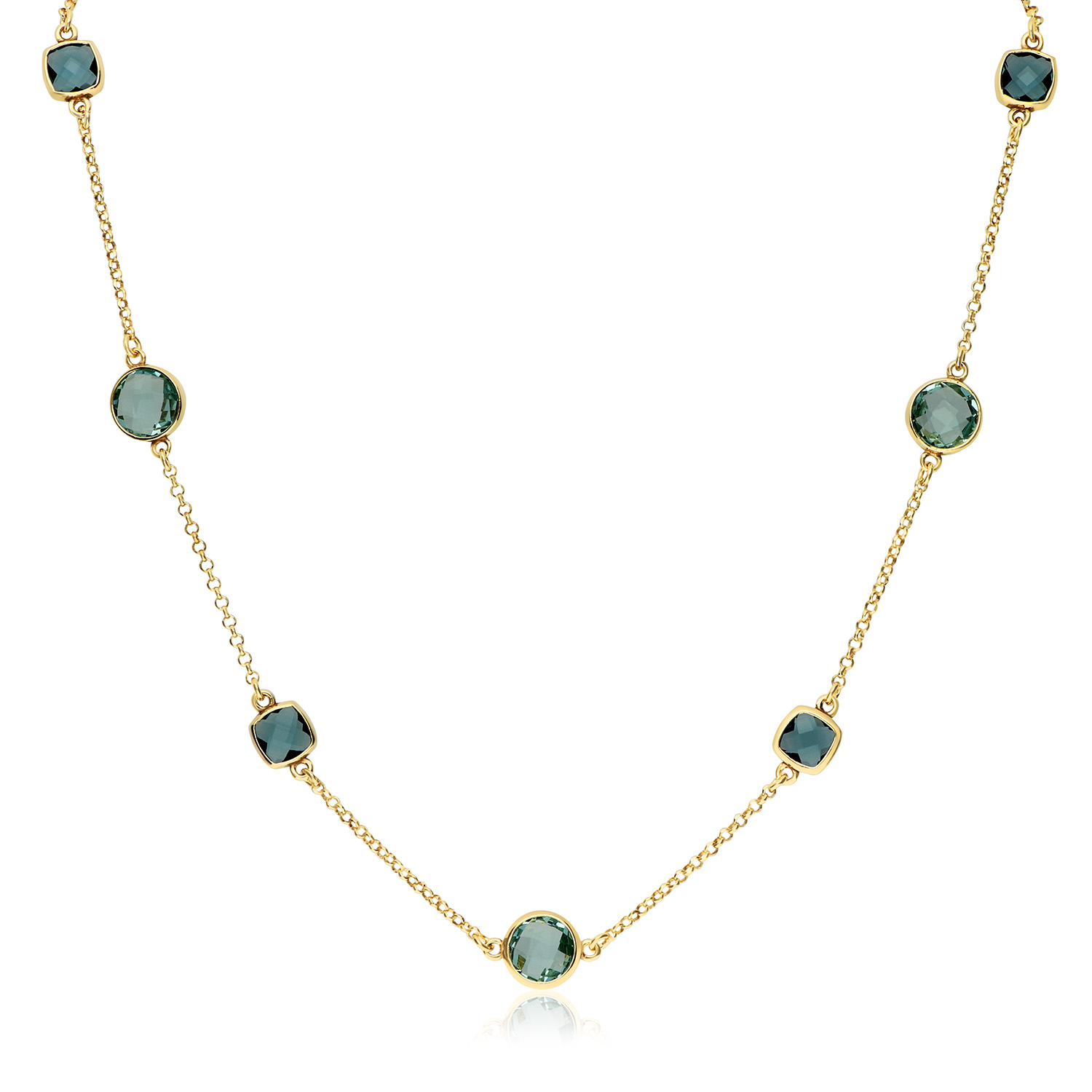 GLOW - 102.8611.55 - Ketting - Zilver - Topaas