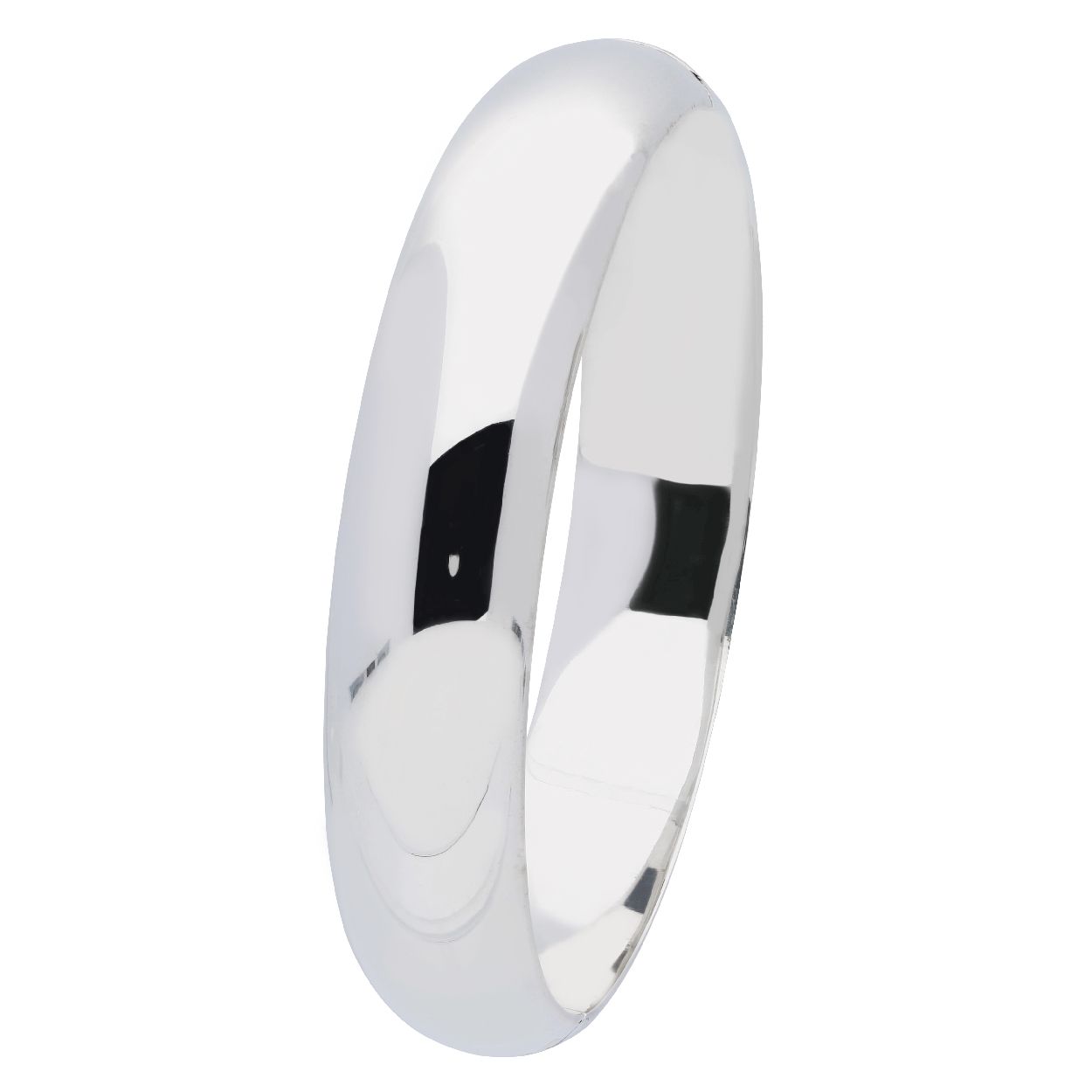 zilveren bangle van 13mm breed met een scharniersluiting