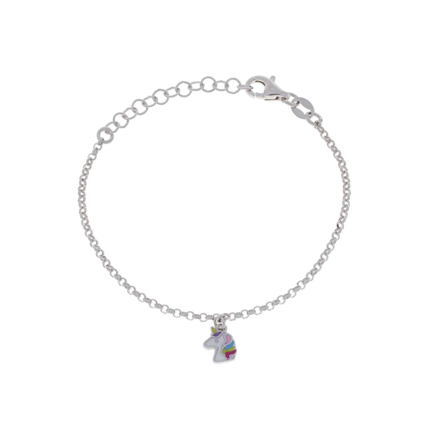 Lilly zilveren Kinderarmband Eenhoorn