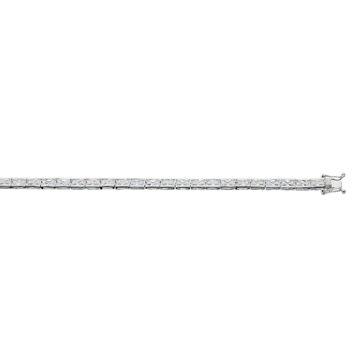 Deze armband is van het merk van Leeuwen. Het is een damessieraad gemaakt van zilver. De armband is zilverkleurig van kleur.
De verdere specificaties van de armband zijn als volgt:
Soort bewerking: gerhodineerd
Lengte: 19
Steensoort: Zirkonia
Steenkleur: Transparant