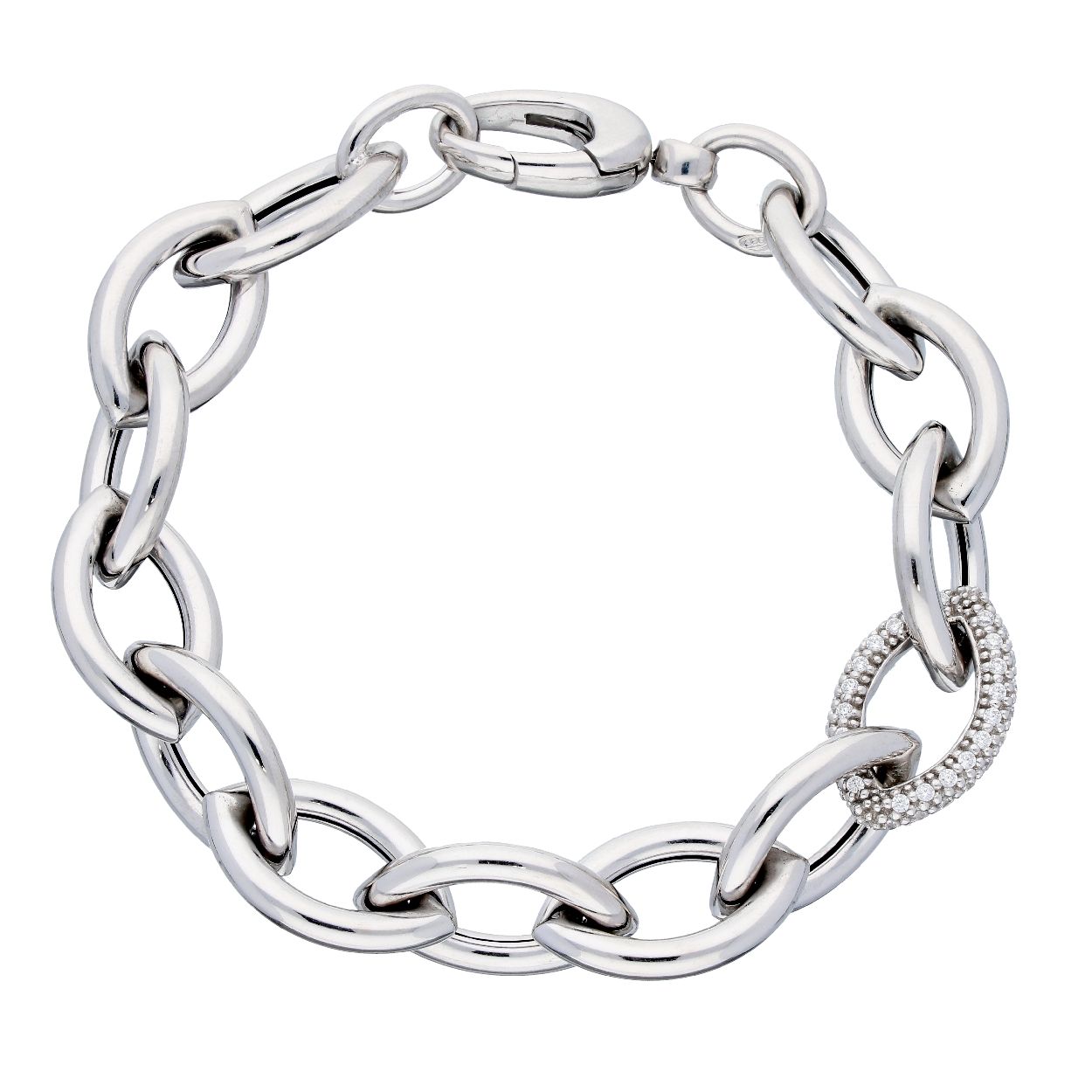 Deze armband is van het merk van Leeuwen. Het is een damessieraad gemaakt van zilver. De armband is zilverkleurig van kleur.
