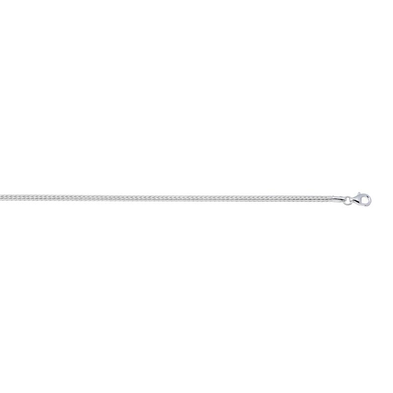 Zilveren armband palmier schakel. De lengte is 19 cm.