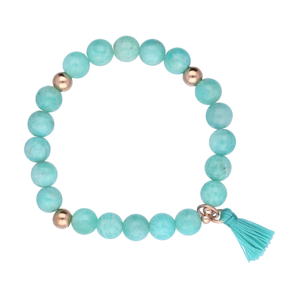 kralenarmband 8mm met rosé
