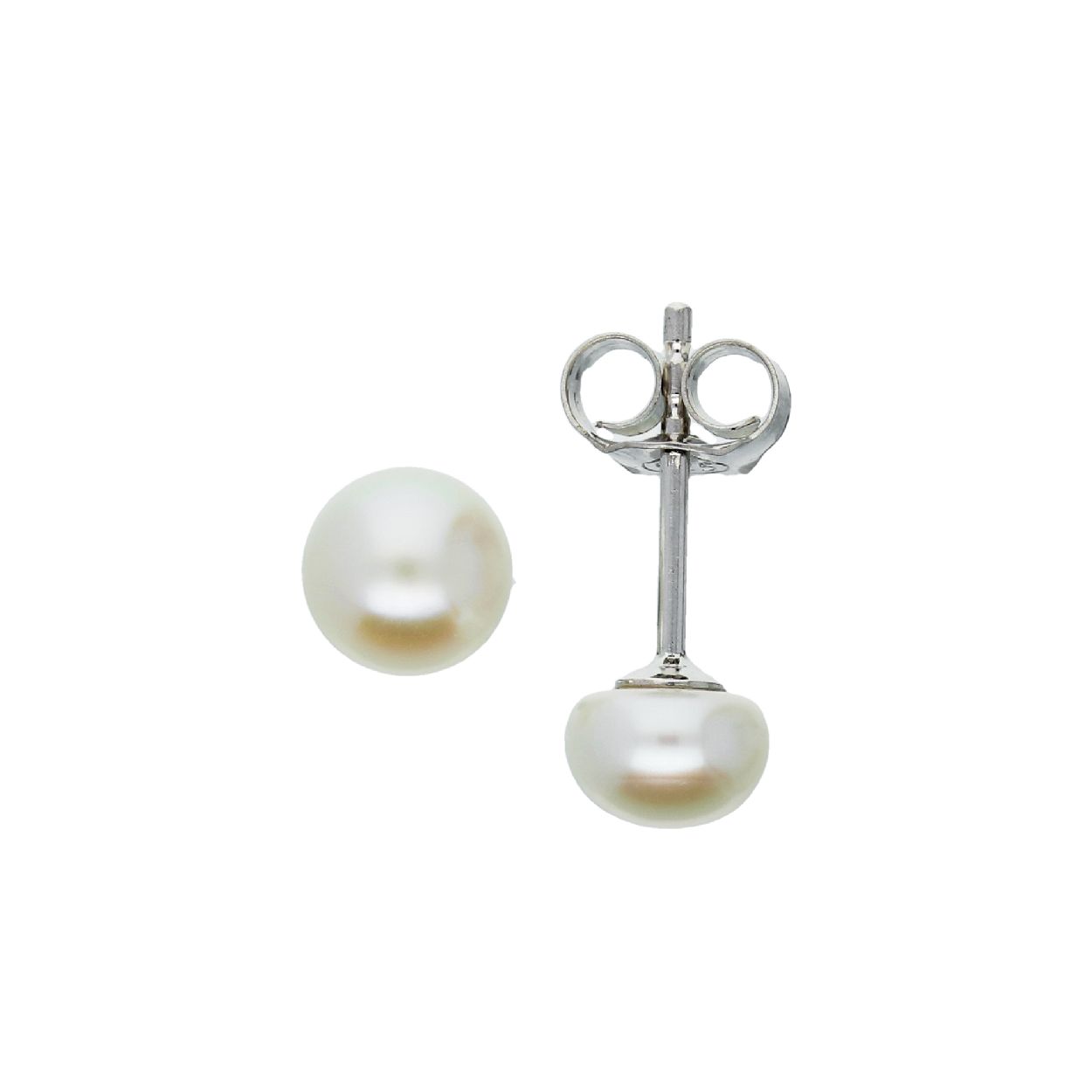 GLOW - 106.0425.05 - Oorstekers - Zilver - Parel