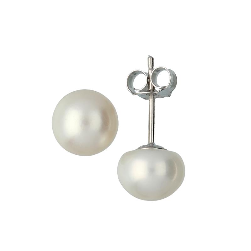 GLOW - 106.0425.08 - Oorstekers - Zilver - Parel