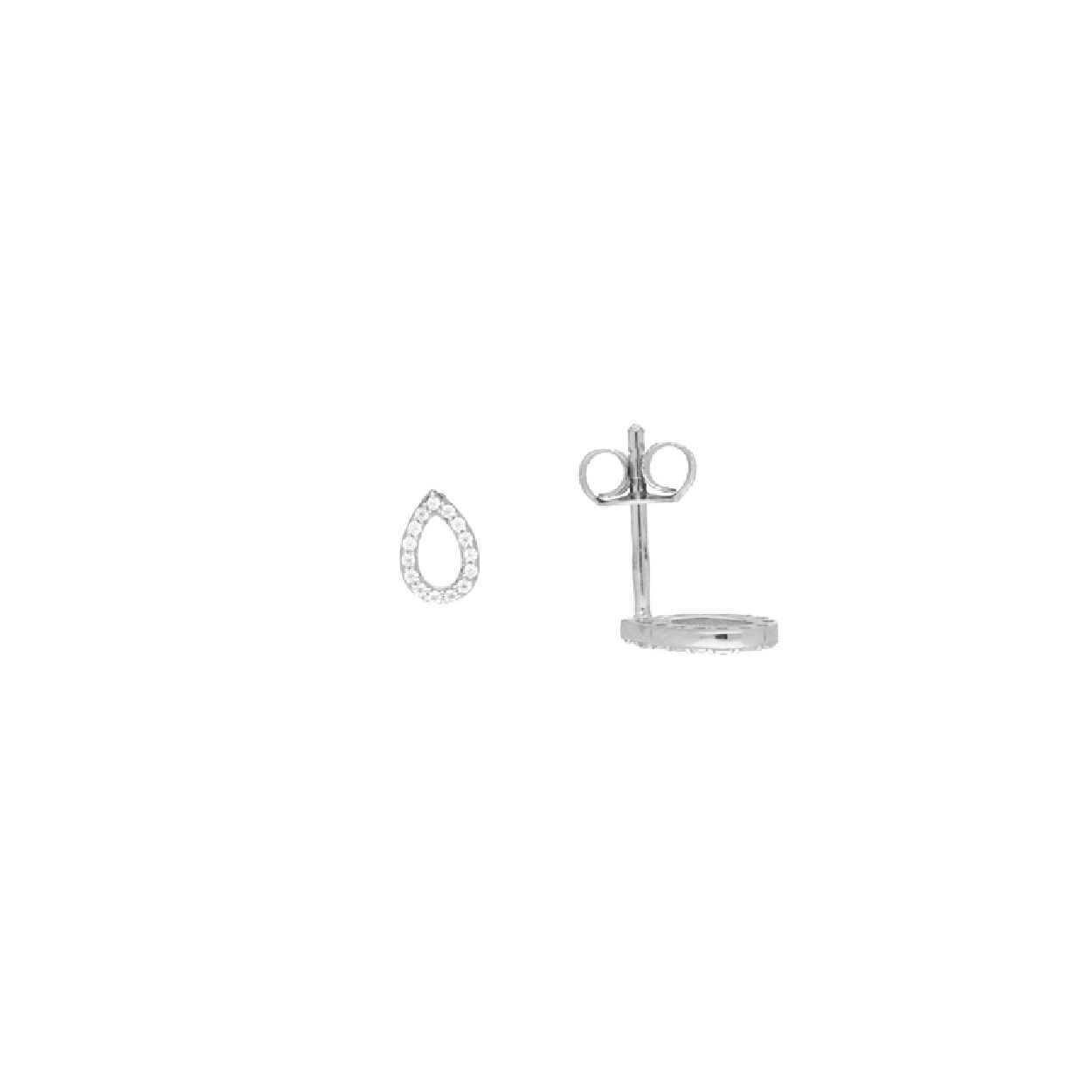 GLOW - 106.1058.00 - Oorstekers - Zilver - Zirkonia