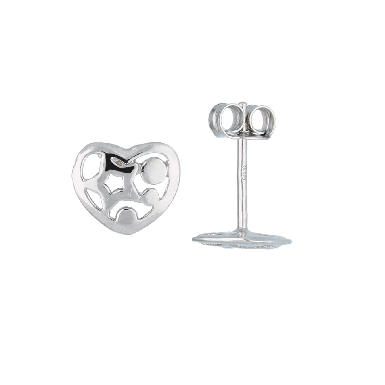 LILLY OORSTEKERS HARTJE ZILVER 106452000