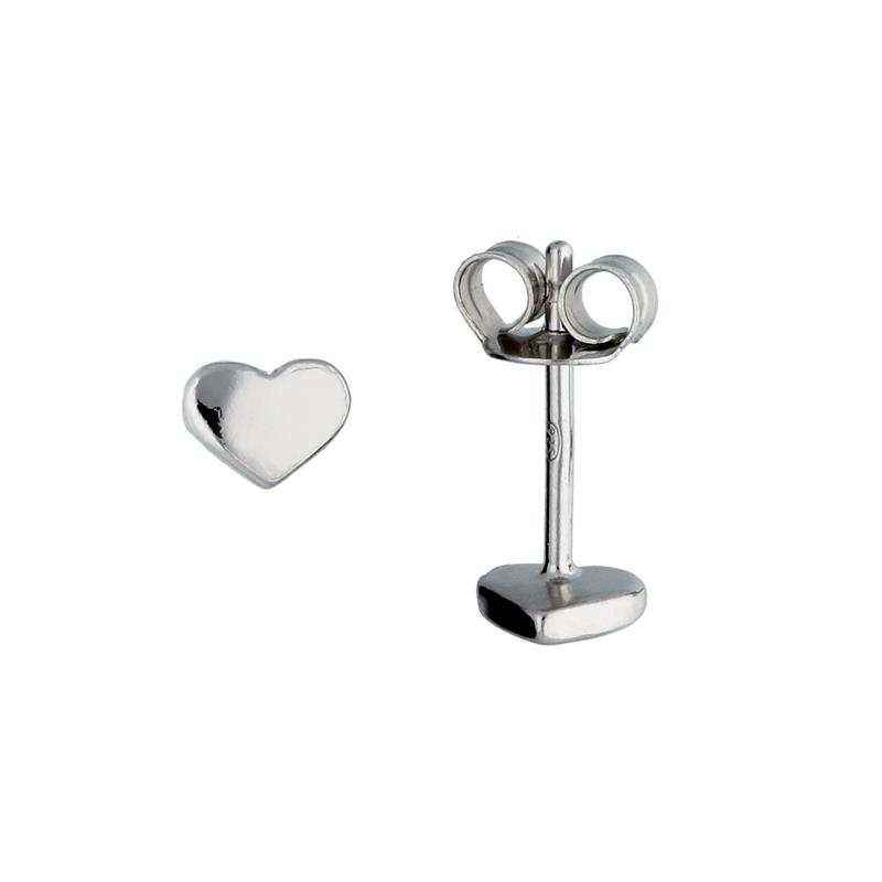 Huiscollectie zilveren oorknoppen hart