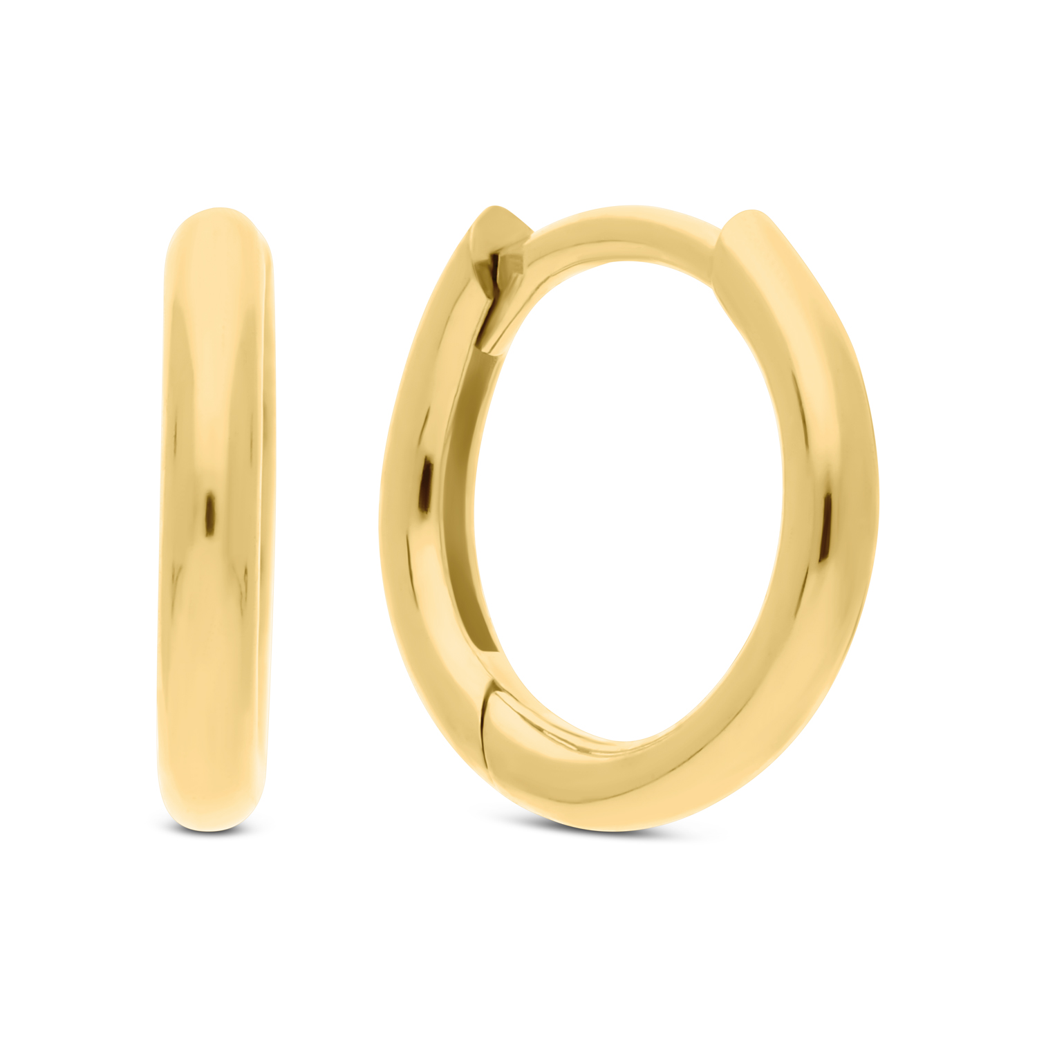 Zilver vergulde oorringen