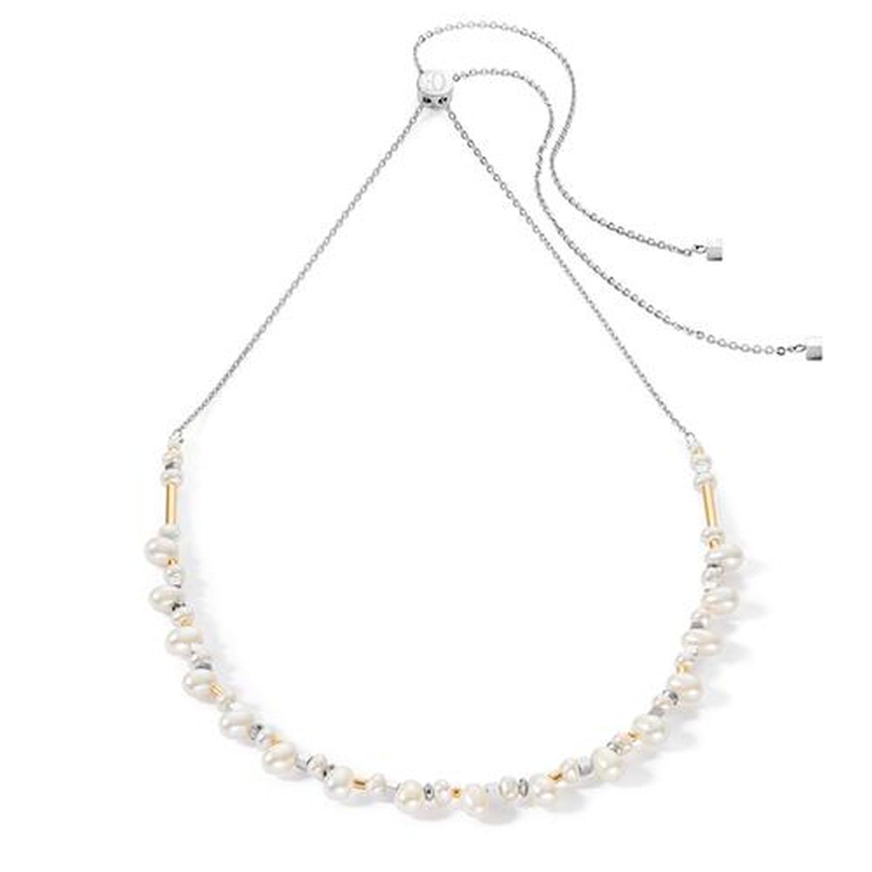 Dancing Freshwater Pearls Necklace Bicolor