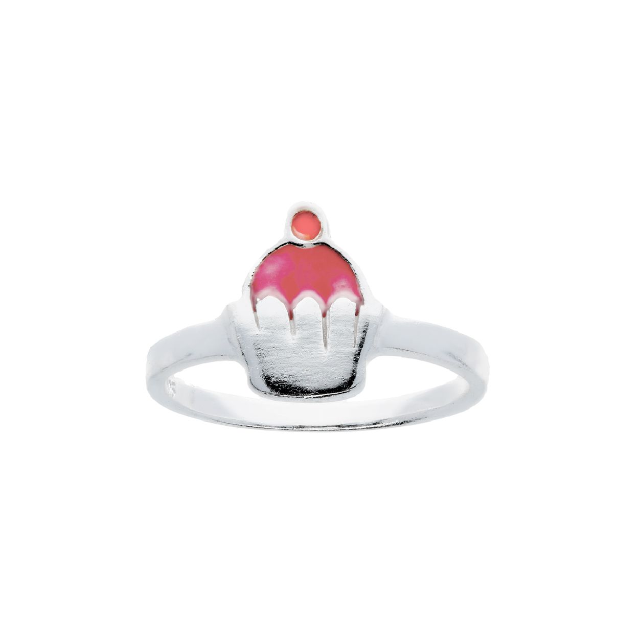 Een eerste ring is voor een klein meisje altijd een groot feest. In deze 925 sterling zilveren ring uit de Lilly collectie zit een heerlijke cupcake verwerkt. Het cupcakje is voorzien van roze en witte emaille. Tip: is de ring nog te groot voor om de ringvinger? Draag de ring dan eerst om de middelvinger. De kids groeien zo snel dat de ring vanzelf om de ringvinger past.
 
Lilly - kinder sieraden 
Meisjes zijn nieuwsgierig, een tikkeltje eigenwijs en hebben vaak op jonge leeftijd al een eigen stijl. LillyAs sieradencollectie biedt kindersieraden voor de allerkleinsten, maar ook voor grote stoere meiden! LillyAs sieraden zien er fantastisch uit en zijn sterk genoeg voor ieder avontuur! Met de nieuwe collectie van Lilly valt eindeloos te fantaseren en combineren. Oorbelletjes met de vrolijkste kleuren en kettinkjes met alpacaAs of spetterende glitters!
  
Specificaties
  - 111.6074.46
  - Ring
  - 925 Sterling Zilver
  - 14.50 mm / maat 46