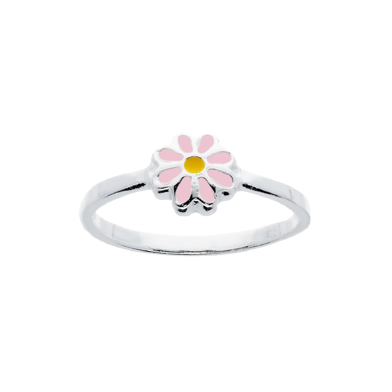 925 sterling zilveren fantasiering uit de Lilly collectie. Deze schattige kinderring is voorzien van een madeliefje met glanzende afwerking en gezet met vrolijk gekleurd roze en gele emaille. Tip: is de ring nog te groot voor om de ringvinger? Draag de ring dan eerst om de middelvinger. De kids groeien zo snel dat de ring vanzelf om de ringvinger past.
 
Lilly - kinder sieraden 
Meisjes zijn nieuwsgierig, een tikkeltje eigenwijs en hebben vaak op jonge leeftijd al een eigen stijl. LillyAs sieradencollectie biedt kindersieraden voor de allerkleinsten, maar ook voor grote stoere meiden! LillyAs sieraden zien er fantastisch uit en zijn sterk genoeg voor ieder avontuur! Met de nieuwe collectie van Lilly valt eindeloos te fantaseren en combineren. Oorbelletjes met de vrolijkste kleuren en kettinkjes met alpacaAs of spetterende glitters!
  
Specificaties
  - 111.6216
  - Ring
  - 925 Sterling Zilver
  - Maat 48