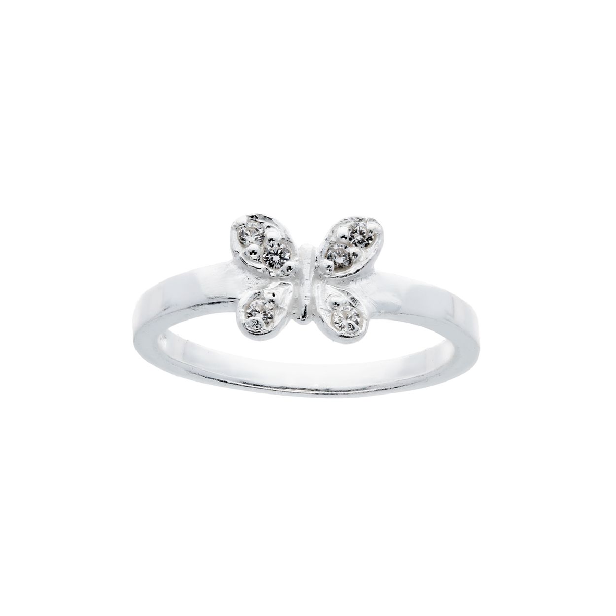 Schattige 925 sterling zilveren vlinderring uit de Lilly collectie uitgevoerd met witte zirkoniasteentjes. De ring is er in verschillende maten. U kunt deze ring combineren met bijpassende sieraden uit onze collectie. Tip: Leuk om kado te geven! Wat zal ze stralen!
 
Lilly - kinder sieraden 
Meisjes zijn nieuwsgierig, een tikkeltje eigenwijs en hebben vaak op jonge leeftijd al een eigen stijl. LillyAs sieradencollectie biedt kindersieraden voor de allerkleinsten, maar ook voor grote stoere meiden! LillyAs sieraden zien er fantastisch uit en zijn sterk genoeg voor ieder avontuur! Met de nieuwe collectie van Lilly valt eindeloos te fantaseren en combineren. Oorbelletjes met de vrolijkste kleuren en kettinkjes met alpacaAs of spetterende glitters!
  
Specificaties
  - 111.6217.42
  - Ring
  - 925 Sterling Zilver
  - 13.25 mm / maat 42